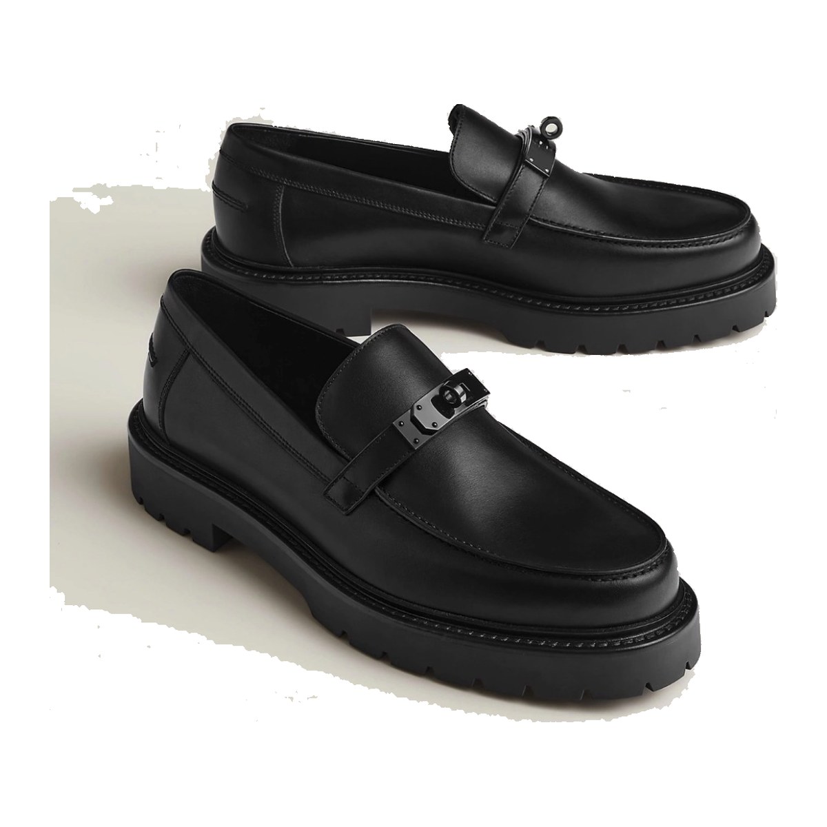 Hermès Icone Loafer — Black — Men's shoes at VELXO
