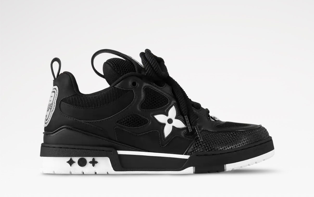 LV Skate Trainer — Black — Men's shoes at VELXO