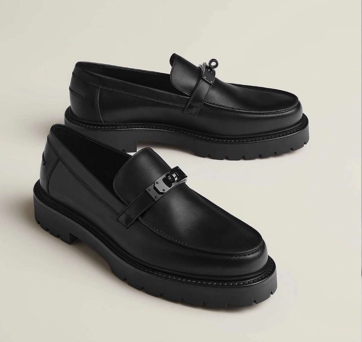 Hermès Icone Loafer — Black — Men's shoes at VELXO
