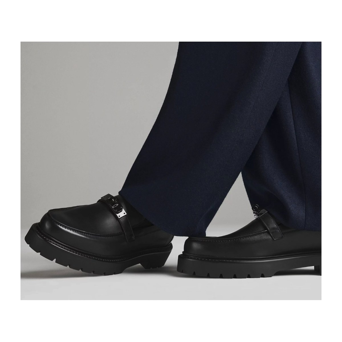 Hermès Icone Loafer — Black thumbnail 3