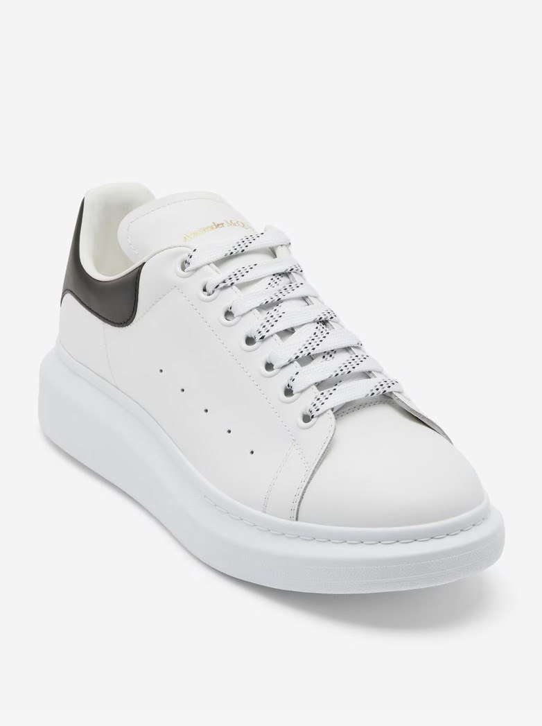 Alexander McQueen Oversized Sneaker — White/Black — Men's shoes at VELXO