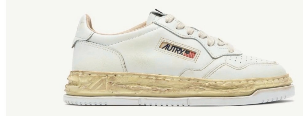 Autry x Maison Mihara Yasuhiro Medalist Low Super Vintage 'General Scale' — White Leather — Men's shoes at VELXO
