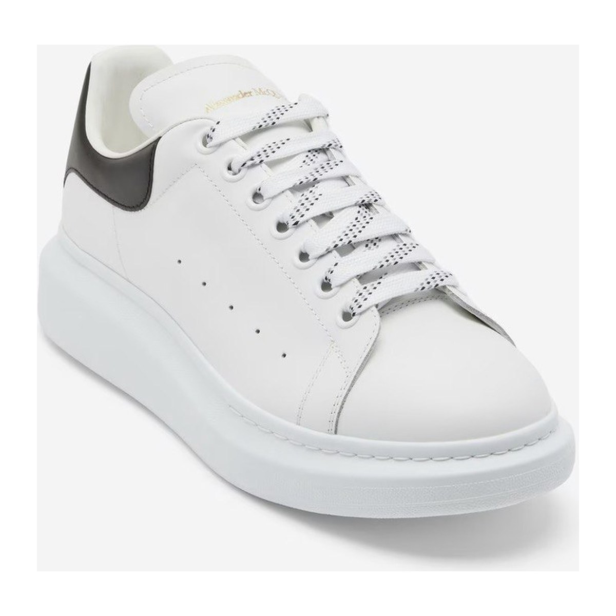 Alexander McQueen Oversized Sneaker — White/Black — Men's shoes at VELXO