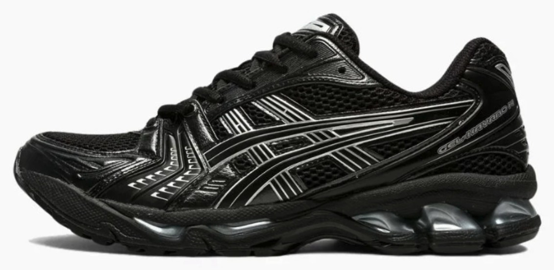 ASICS Gel-Kayano 14 — Black / Pure Silver — Men's shoes at VELXO